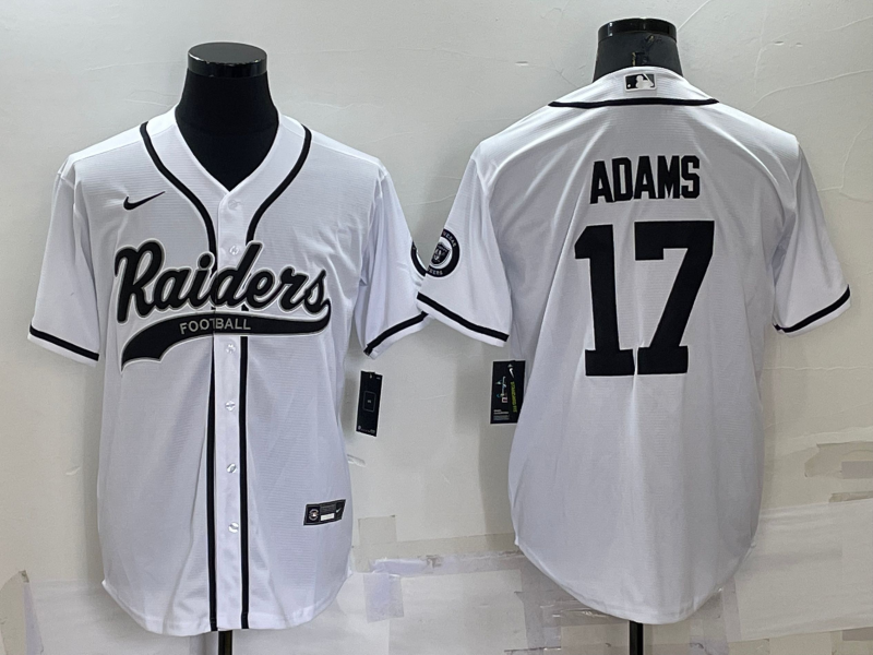 Men's Las Vegas Raiders Davante Adams #17 White Jersey Joint Edition